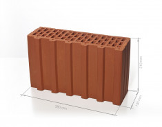 Блок керамический BRAER доборный 380x219x130 Кирп з-д BRAER