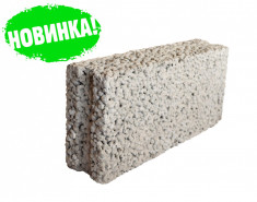 Керамзитобетонный блок перегородочный полнотелый Термоплюс 390x90x188 М-15 ЗАО 