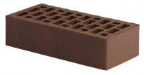 Кирпич керамический коричневый 1 NF одинарный Рязанский КЗ (РКЗ) коричневый М-175