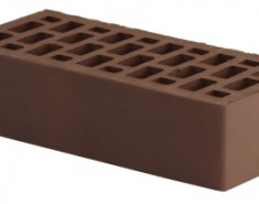 Кирпич керамический коричневый 1 NF фасонный Рязанский КЗ (РКЗ) коричневый М-175