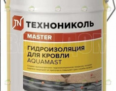 Мастика битумно-резиновая AquaMast, ведро 3 кг