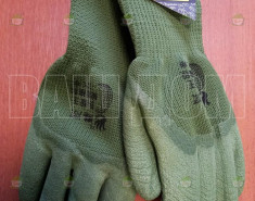 Перчатки акриловые утеплённые хаки (зелёные) размер 10